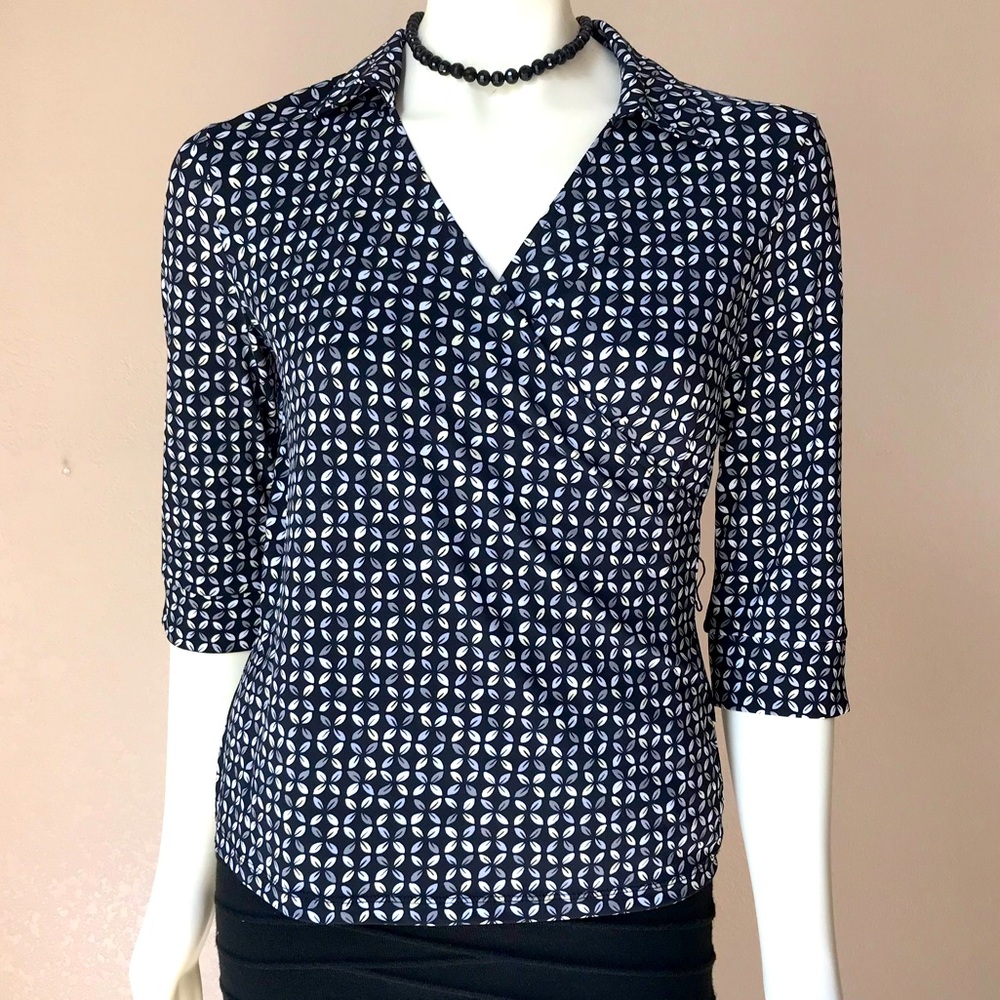Covington Women’s Printed Top Blouse Small